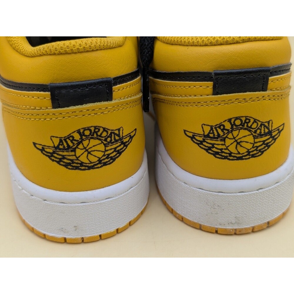 Nike Air Jordan 1 Low GS Yellow Ochre Black White 553560-072 Size 6Y - Picture 15 of 15